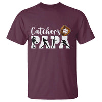 Catchers Papa T Shirt Funny Gift For Catcher Player - Wonder Print Shop