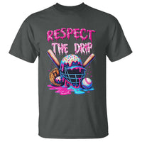 Funny Respect The Drip Baseball Mask T Shirt Sports Lover