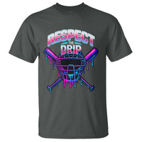 Respect The Drip T Shirt Funny Baseball Catcher Mask Sports Lover - Wonder Print Shop