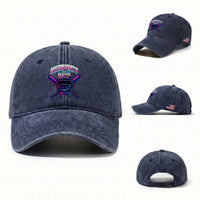 Respect The Drip Washed Cotton Baseball Cap Funny Baseball Catcher Mask Sports Lover