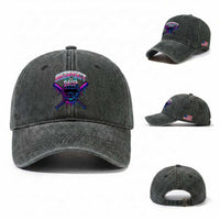 Respect The Drip Washed Cotton Baseball Cap Funny Baseball Catcher Mask Sports Lover