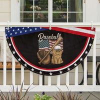 Funny Baseball Cat Lover Patriotic Fan Flag USA Sports Lover