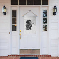 Rock And Roll Dachshund Garden Flag Dog Playing Guitar Music Lover - Wonder Print Shop