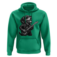 Rock And Roll Dachshund Hoodie Dog Playing Guitar Music Lover - Wonder Print Shop