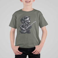 Rock And Roll Dachshund T Shirt For Kid Dog Playing Guitar Music Lover - Wonder Print Shop