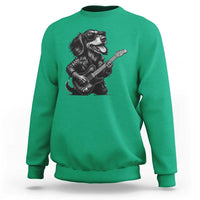 Rock And Roll Dachshund Sweatshirt Dog Playing Guitar Music Lover - Wonder Print Shop