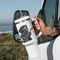 Rock And Roll Dachshund Tumbler With Handle Dog Playing Guitar Music Lover