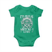 Vintage Native Warrior Skull Baby Onesie Im Not As White As I Look