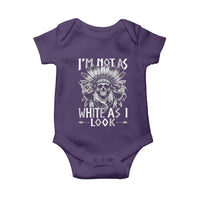 Vintage Native Warrior Skull Baby Onesie Im Not As White As I Look