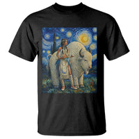 White Buffalo Woman T Shirt North American Native Legends Starry Night Inspired Art
