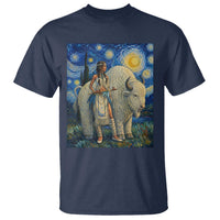 White Buffalo Woman T Shirt North American Native Legends Starry Night Inspired Art