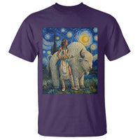 White Buffalo Woman T Shirt North American Native Legends Starry Night Inspired Art
