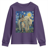 White Buffalo Woman Youth Sweatshirt North American Native Legends Starry Night Inspired Art