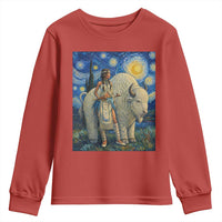 White Buffalo Woman Youth Sweatshirt North American Native Legends Starry Night Inspired Art