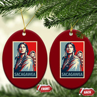 Womens History Month Sacagawea Ceramic Ornament Native American Heritage Graphic