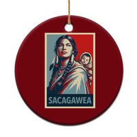 Womens History Month Sacagawea Ceramic Ornament Native American Heritage Graphic