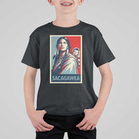 Womens History Month Sacagawea T Shirt For Kid Native American Heritage Graphic