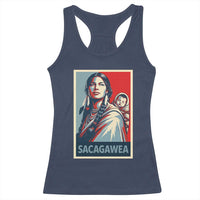 Womens History Month Sacagawea Racerback Tank Top Native American Heritage Graphic