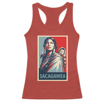 Womens History Month Sacagawea Racerback Tank Top Native American Heritage Graphic