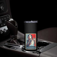 Womens History Month Sacagawea Skinny Tumbler Native American Heritage Graphic