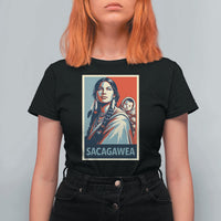 Womens History Month Sacagawea T Shirt For Women Native American Heritage Graphic