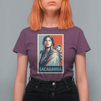 Womens History Month Sacagawea T Shirt For Women Native American Heritage Graphic