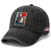 Womens History Month Sacagawea Washed Cotton Baseball Cap Native American Heritage Graphic
