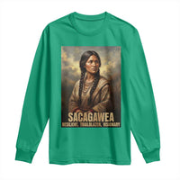 Sacagawea Native American Woman Long Sleeve Shirt Resilient Trailblazer Visionary