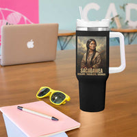Sacagawea Native American Woman Tumbler With Handle Resilient Trailblazer Visionary