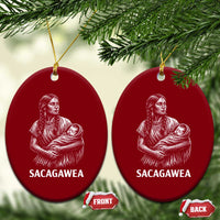 Sacagawea Ceramic Ornament Native American Womens History Month Graphic