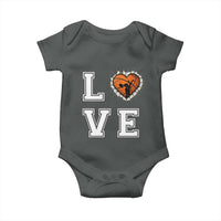 Love Basketball Baby Onesie Cracked Ball Graphic For Sport Lover - Wonder Print Shop
