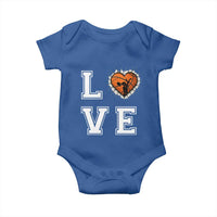 Love Basketball Baby Onesie Cracked Ball Graphic For Sport Lover - Wonder Print Shop