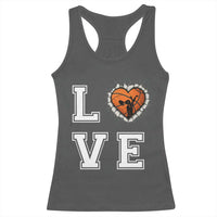 Love Basketball Racerback Tank Top Cracked Ball Graphic For Sport Lover - Wonder Print Shop