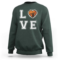 Love Basketball Sweatshirt Cracked Ball Graphic For Sport Lover - Wonder Print Shop