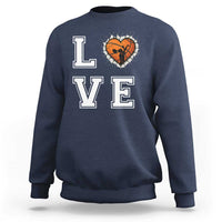 Love Basketball Sweatshirt Cracked Ball Graphic For Sport Lover - Wonder Print Shop