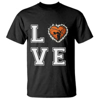 Love Basketball T Shirt Cracked Ball Graphic For Sport Lover - Wonder Print Shop