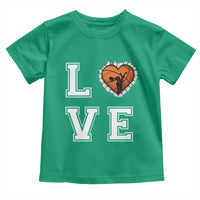 Love Basketball Toddler T Shirt Cracked Ball Graphic For Sport Lover - Wonder Print Shop