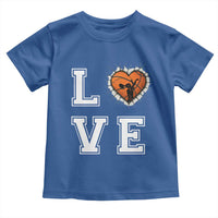 Love Basketball Toddler T Shirt Cracked Ball Graphic For Sport Lover - Wonder Print Shop