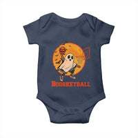 Funny Black Ghost Halloween Basketball Baby Onesie Boosketball Dunk Gift - Wonder Print Shop