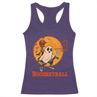 Funny Black Ghost Halloween Basketball Racerback Tank Top Boosketball Dunk Gift - Wonder Print Shop