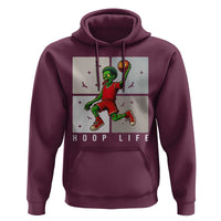 Hoop Life Hoodie Halloween Zombie Basketball Spooky Game - Wonder Print Shop
