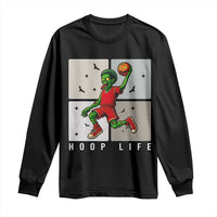 Hoop Life Long Sleeve Shirt Halloween Zombie Basketball Spooky Game - Wonder Print Shop