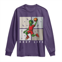 Hoop Life Long Sleeve Shirt Halloween Zombie Basketball Spooky Game - Wonder Print Shop