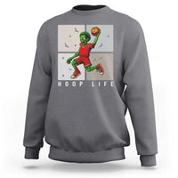 Hoop Life Sweatshirt Halloween Zombie Basketball Spooky Game - Wonder Print Shop
