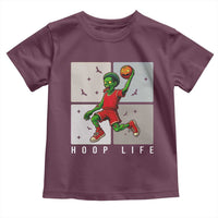 Hoop Life Toddler T Shirt Halloween Zombie Basketball Spooky Game - Wonder Print Shop
