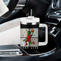 Hoop Life Tumbler With Handle Halloween Zombie Basketball Spooky Game