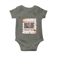 Basketball Game Day Baby Onesie Retro Coquette Bow Gift For Sport Lovers - Wonder Print Shop