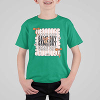 Basketball Game Day T Shirt For Kid Retro Coquette Bow Gift For Sport Lovers - Wonder Print Shop