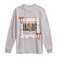Basketball Game Day Long Sleeve Shirt Retro Coquette Bow Gift For Sport Lovers - Wonder Print Shop