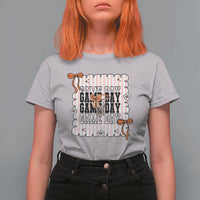 Basketball Game Day T Shirt For Women Retro Coquette Bow Gift For Sport Lovers - Wonder Print Shop